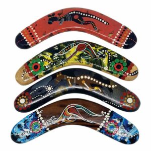 Hand Painted Animal 10 Inch Boomerang