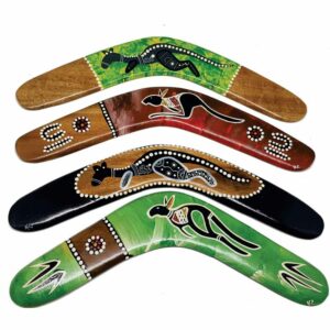 Hand Painted Animal 14 Inch Boomerang