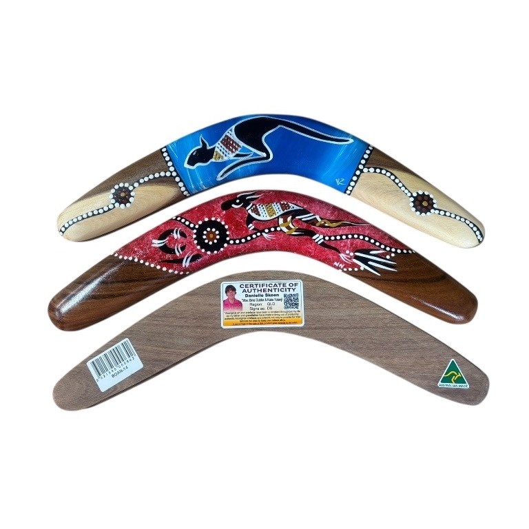 Hand Painted Animal 14 Inch Boomerang 4 Hand Painted Animal 14 Inch Boomerang - Image 2