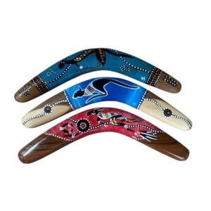 Hand Painted Animal 14 Inch Boomerang