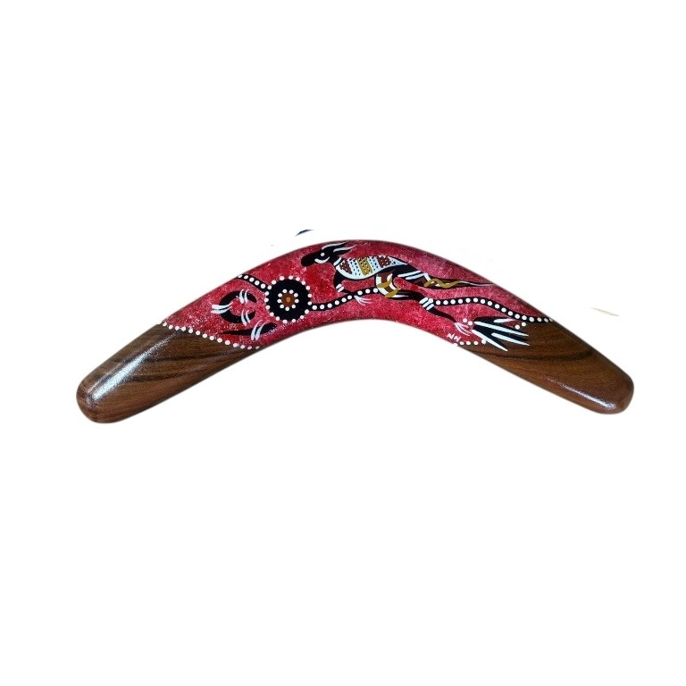 Hand Painted Animal 14 Inch Boomerang 7 Hand Painted Animal 14 Inch Boomerang - Image 5
