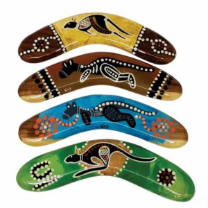Hand Painted Animal 8 Inch Boomerang Resin