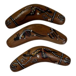 Hand Painted Animal / Weapon 6 Inch Boomerang