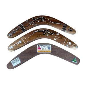 Hand Painted Animal / Weapon 14 Inch Boomerang