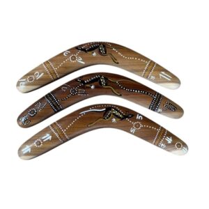 Hand Painted Animal / Weapon 14 Inch Boomerang