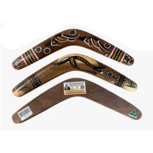 Hand Painted Animal / Weapon 16 Inch Boomerang