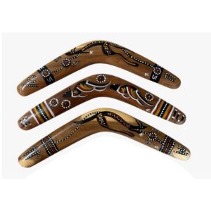 Hand Painted Animal / Weapon 16 Inch Boomerang