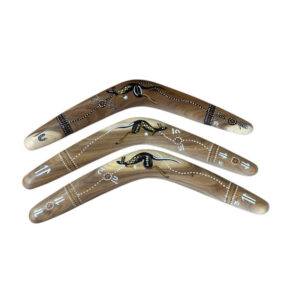 Hand Painted Animal / Weapon 18 Inch Boomerang