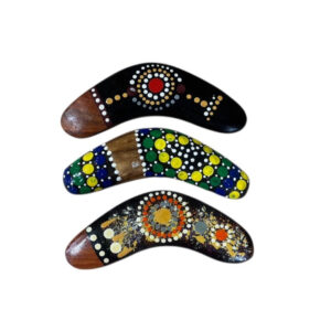 Hand Painted Dot 6 Inch Boomerang