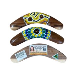 Hand Painted Dot 8 Inch Boomerang