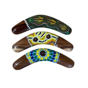 Hand Painted Dot 8 Inch Boomerang