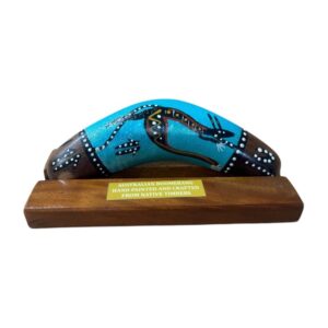 Boxed 6 Inch Detailed Animal Boomerang with Stand