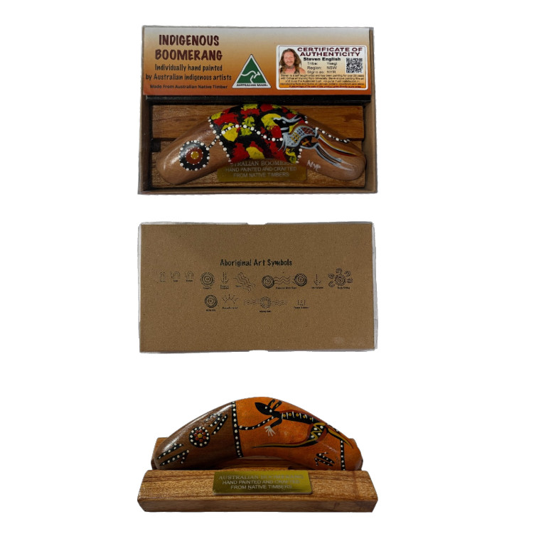 Boxed 6 Inch Detailed Animal Boomerang with Stand 5 Boxed 6 Inch Detailed Animal Boomerang with Stand - Image 3