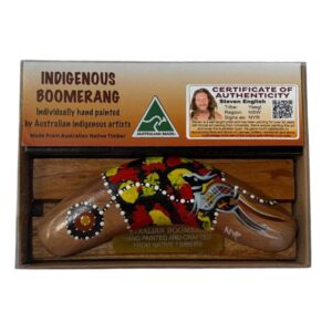 Boxed 6 Inch Detailed Animal Boomerang with Stand