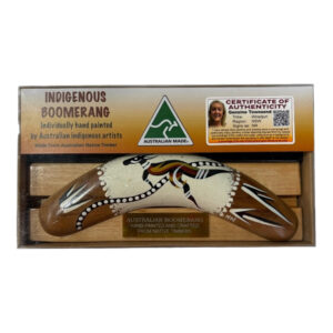 Boxed 8 Inch Detailed Animal Boomerang with Stand