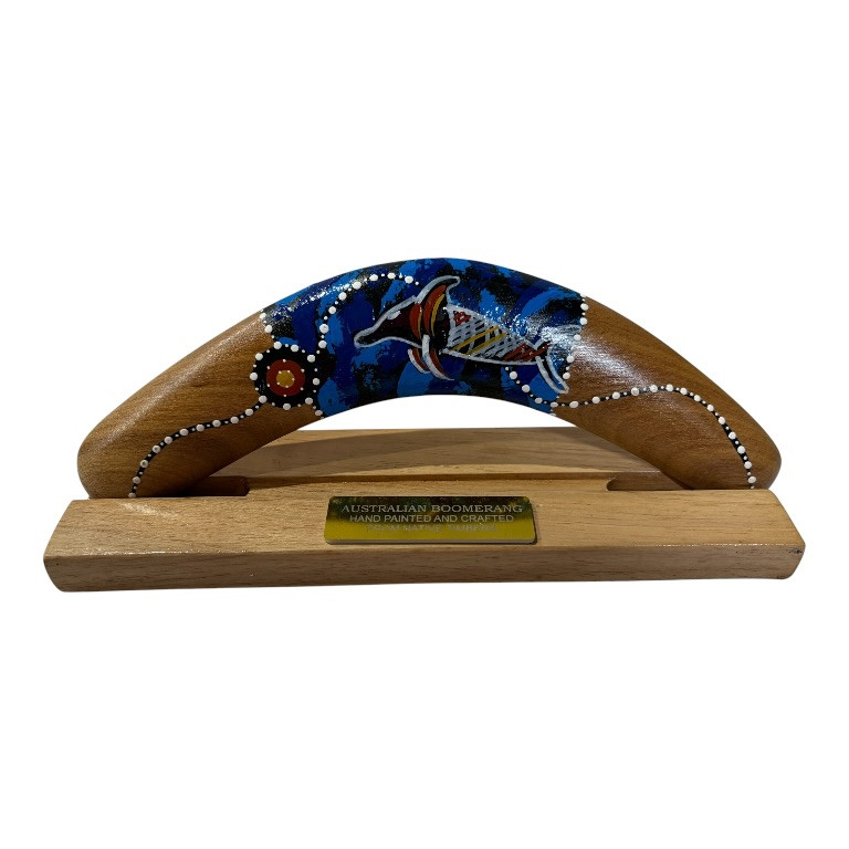Boxed 10 Inch Detailed Animal Boomerang with Stand 9 Boxed 10 Inch Detailed Animal Boomerang with Stand - Image 7