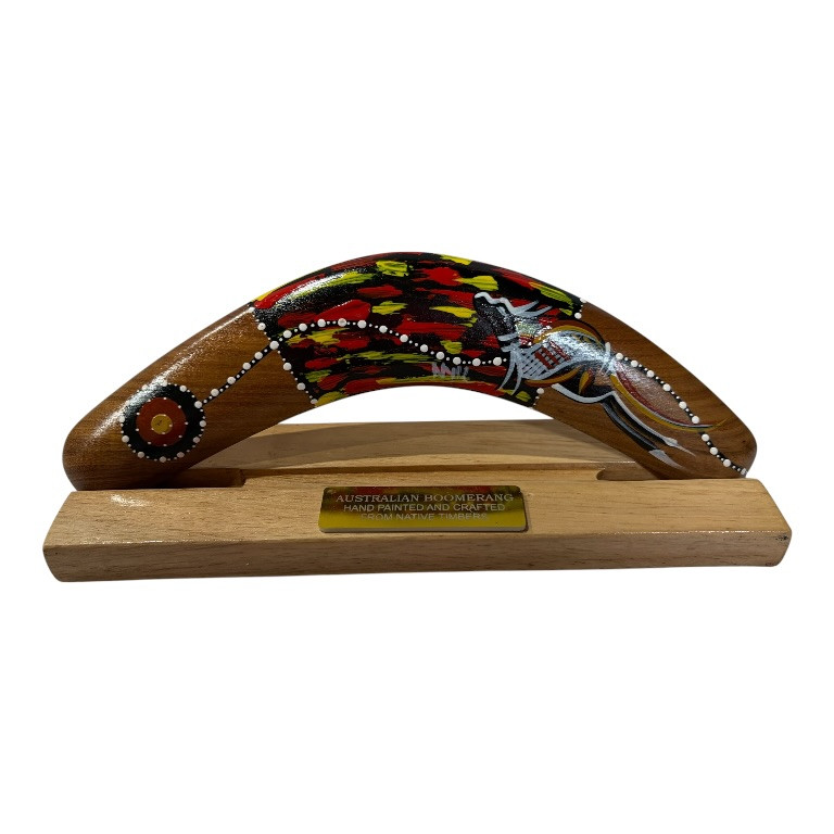 Boxed 10 Inch Detailed Animal Boomerang with Stand 7 Boxed 10 Inch Detailed Animal Boomerang with Stand - Image 5