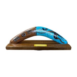 Boxed 12 Inch Detailed Animal Boomerang with Stand