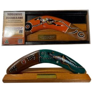 Australian Made Boomerangs Boxed Animal Detail
