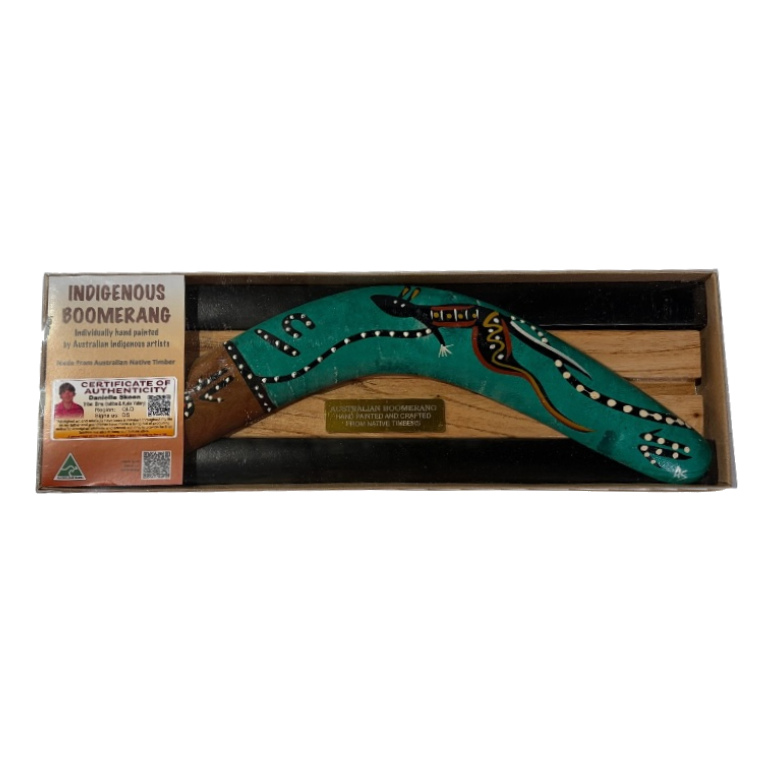 Boxed 14 Inch Detailed Animal Boomerang with Stand 4 Boxed 14 Inch Detailed Animal Boomerang with Stand - Image 2