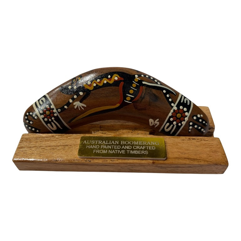 Boxed 6 Inch Animal and Weapons Traditional Boomerang with Stand 10 Boxed 6 Inch Animal and Weapons Traditional Boomerang with Stand - Image 8