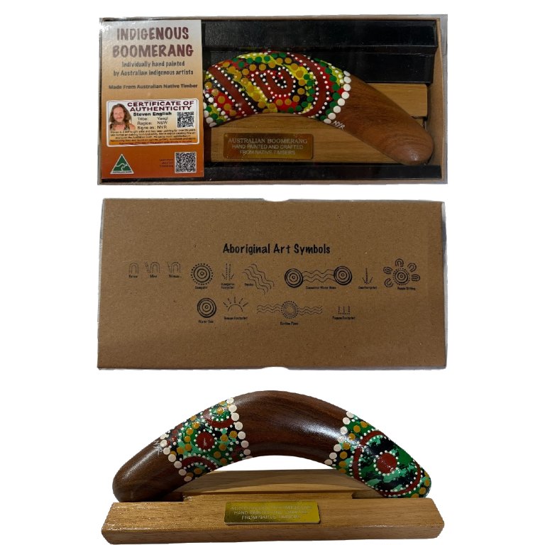 Boxed 10 Inch Dot Boomerang with Stand 11 Boxed 10 Inch Dot Boomerang with Stand - Image 9