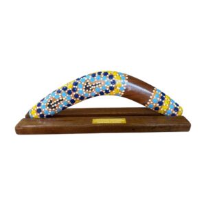 Boxed 12 Inch Dot Boomerang with Stand