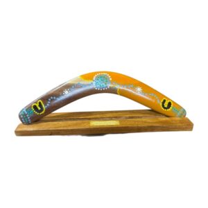 Boxed 14 Inch Dot Boomerang with Stand