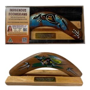 Boxed 10 Inch Basic Animal Boomerang with Stand