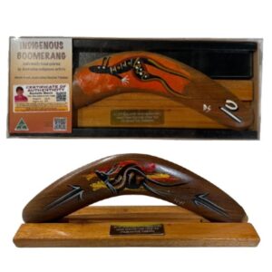Boxed 12 Inch Basic Animal Boomerang with Stand