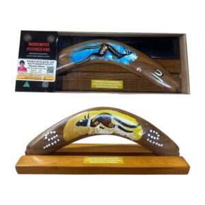 Boxed 12 Inch Basic Animal Boomerang with Stand