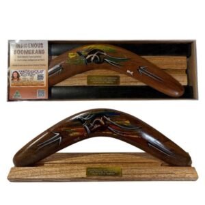 Boxed 14 Inch Basic Animal Boomerang with Stand