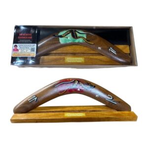 Boxed 14 Inch Basic Animal  Boomerang with Stand