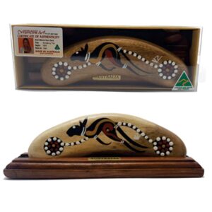 Boxed 6 Inch Traditional Boomerang with Stand