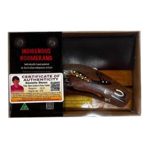 Boxed 6 Inch Traditional Boomerang with Stand