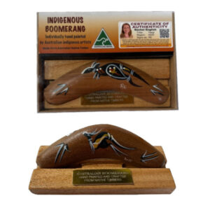 Boxed 6 Inch Traditional Boomerang with Stand