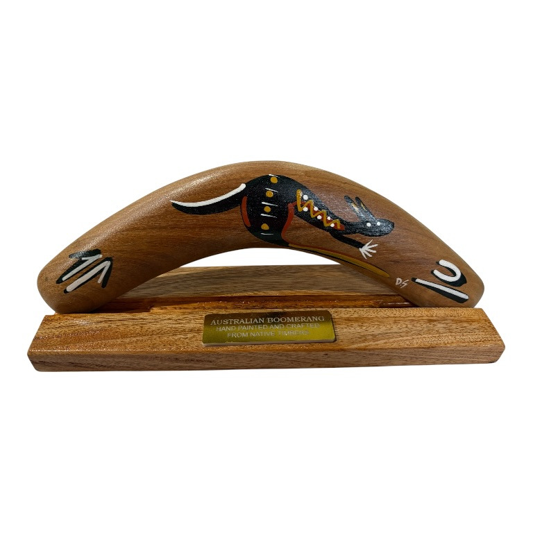Boxed 10 Inch Traditional Boomerang with Stand 5 Boxed 10 Inch Traditional Boomerang with Stand - Image 3
