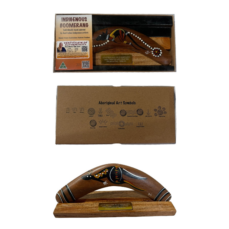 Boxed 10 Inch Traditional Boomerang with Stand 10 Boxed 10 Inch Traditional Boomerang with Stand - Image 8