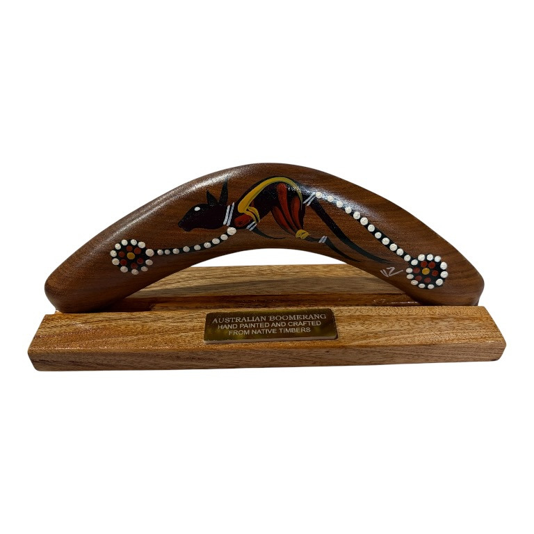 Boxed 10 Inch Traditional Boomerang with Stand 7 Boxed 10 Inch Traditional Boomerang with Stand - Image 5
