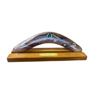 Boxed 12 Inch Traditional Boomerang with Stand