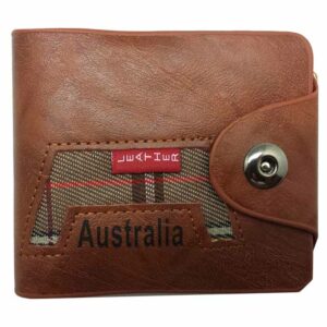 Wallet Brown Australia with Magnet clip