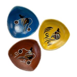 20cm Hand Painted Triangle Animal Plate