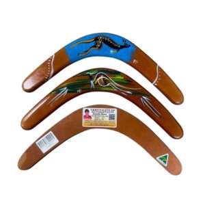 14 Inch Hand Painted Timber Boomerang