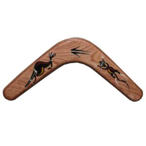 14 Inch Traditional Timber Boomerang Carded