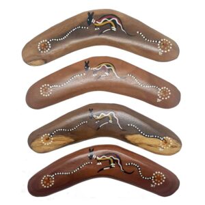 Hand Painted Traditional 10 Inch Boomerang