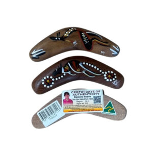 Hand Painted Traditional 6 Inch Boomerang