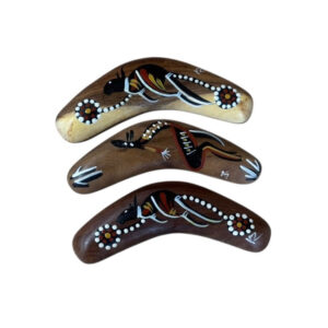 Hand Painted Traditional 6 Inch Boomerang