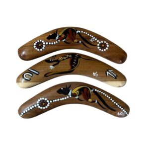 Hand Painted Traditional 8 Inch Boomerang