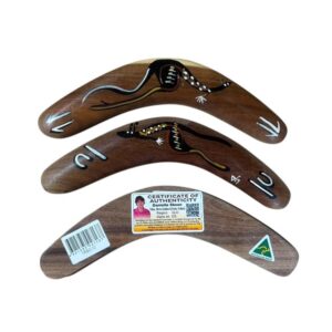 Hand Painted Traditional 10 Inch Boomerang