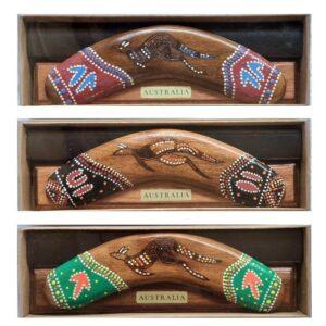Boxed Burnt 8 Inch Boomerang